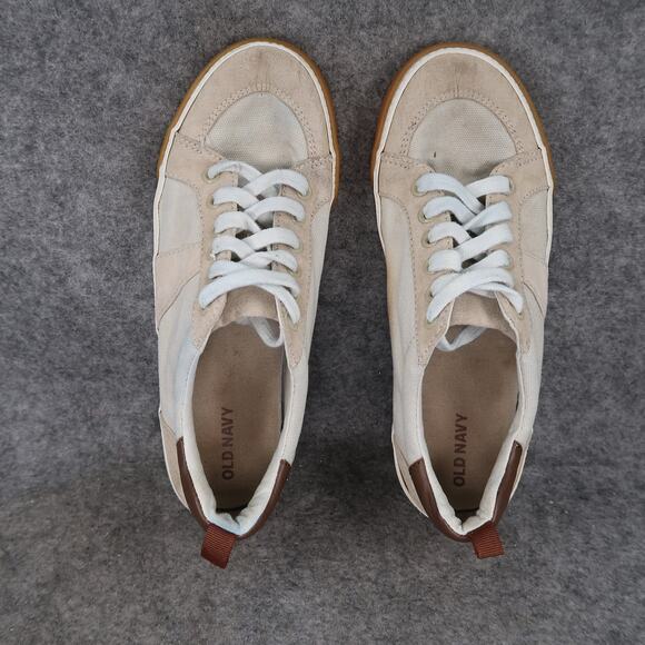 Old Navy Shoes Kids 4 Casual Sneakers Canvas Lace Up Trainers Boy Girl Youth - Picture 6 of 10